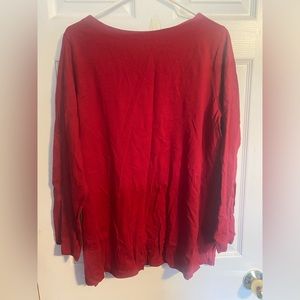 Red long sleeve shirt
